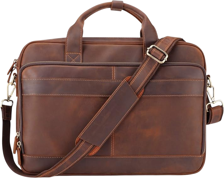Full Grain Leather Briefcase for Men